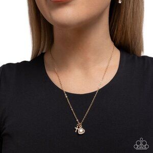 Paparazzi Jewelry Accessories - Blessed Brilliance - Gold Necklace - NEW!!!